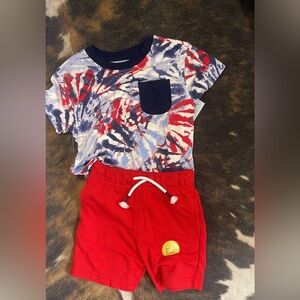 2T red white and blue set